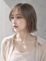 ヴェイン 渋谷(vain)&nbsp;ミルクティーベージュ　外ハネボブ　ミニボブ