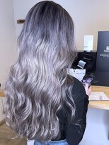 ブレイズヘアー(BLAZEhair) 【デザイン変更可能】ホワイトシャドールーツ×ブリーチ2回