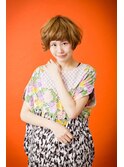 primolienヘア×ボブ×ナチュラル×ハイトーン
