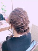 編み込みアレンジ