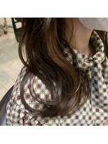 ヘアメイク マルナ 大通店(HAIR MAKE MALUNA) 【MALUNA 嵐】イヤリングカラー × モカベージュstyle