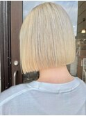 ホワイトブロンド×切りっぱなし☆