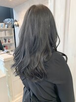 キャアリー(Caary)&nbsp;福山市美容室Caary人気 ブルージュ透明感ダークトーン青みカラー