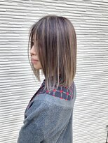 ヘアーライズ 池袋東口店(hair RISE) ハイライトエアータッチグラデーションアッシュ