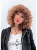 ボブヘアのスパイラルパーマ・ハイライト・an・アン