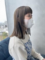 ワク(WAKU)&nbsp;YUJI style NO.2７　 ショコラアッシュパツっとミディアム