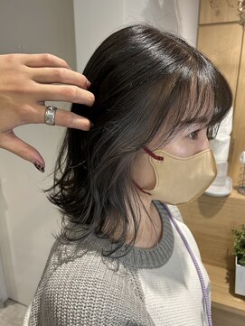 アヴァンス 京橋店(AVANCE) シルバーインナー×切りっぱなしボブ