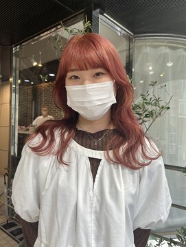 ヘアーアンドメイク ビス(HAIR&MAKE bis) 可愛くイメチェン☆コーラルピンク♪【多田　華歌】