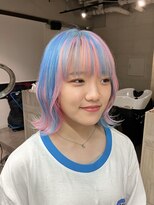 コワファーストナガサキシャンプーボーイ(COIFF1RST NAGASAKI SHAMPOO BOY)&nbsp;ペールブルー×ペールピンク