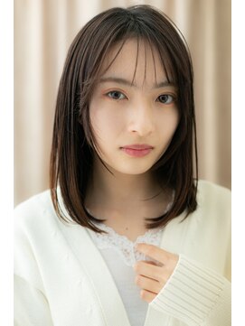 カバーヘア イヴ 戸頭店(COVER HAIR EVE) □段カットオンブレ黒髪前下がりボブディ303-5戸頭20代30代40代