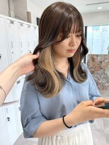 ツキ 横浜店(tuki)&nbsp;インナーカラーケアブリーチイヤリングカラーハイライトレイヤー
