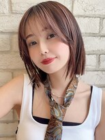 ドーチェ 瓢箪山(DOCHE)&nbsp;切りっぱなしボブ×ピンクベージュ