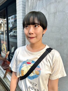 リール(rire) rireイメチェン前髪アンブレラカラーこなれミディウェーブパーマ