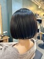 リエヌ 大井町 青物横丁(Re N)&nbsp;ツヤ感のある丸みを帯びた上品なボブスタイル。