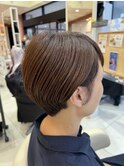 フェザーショート/マットブラウン/20代30代40代