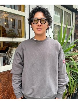 アンドピース and peace メンズパーマ