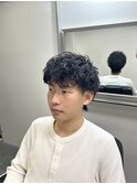 ショートウルフ　ミックスパーマ