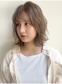 花田/切りっぱなしボブ外ハネボブイメチェンブロンド下北沢前髪