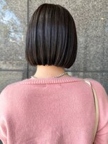 ヘアーアンドスパ フェリーチェ ミチ 野田屋町店(HAIR&SPA felice MICHI) 【felice MICHI 豊田 希美】暗髪カラー ミニボブ 髪質改善
