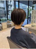 大人ショートボブ丸みショートカットマッシュショート/北千住