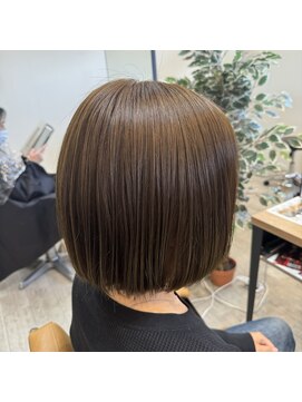 クロエバイラヴィズム 郡山さくら通り店(CLOE by LUVISM) ミニボブ・オリーブ系カラー