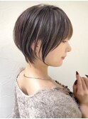 前髪ありなし面長丸顔/20代/30代/40代/ハイライト/ボブ【倉田】