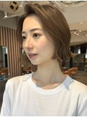 ミニボブ レイヤーボブ ボブレイヤー 外はねボブ 表参道 30代