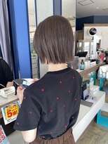 コワファースト 大分(COIFF1RST)&nbsp;切りっぱなしボブ/ブリーチなし/グレージュ