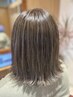【リニューアル記念】カット+白髪ぼかしハイライト(多め)+オンカラー