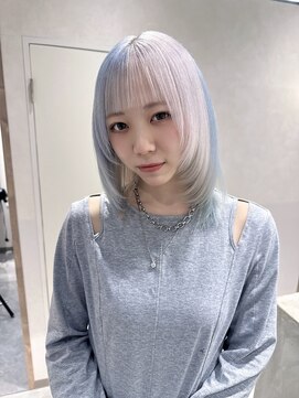 エン 栄店(enne) ココアベージュ/クラゲヘアー/ボブレイヤー/小顔/黒髪/栄