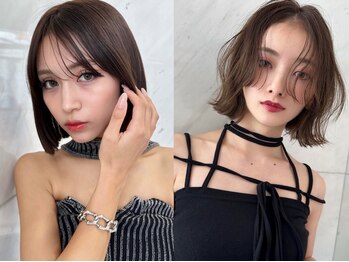 SIGN 渋谷 韓国ボブ/レイヤーボブ/ボブレイヤー/縮毛矯正/髪質改善の写真/《レイヤーボブ》顔周りで【小顔】【色気】【上品さ】を引き立たせるお洒落なボブ◎[渋谷]