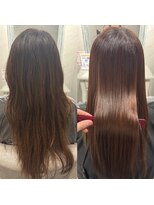 アンベル(ANBEL) ブリーチハイライト髪質改善ダブルカラーレイヤーカット縮毛矯正