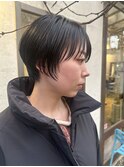 ショートボブ　ハンサムショート