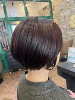 ヘアーラウンジ アンフィ 井土ヶ谷(Hair Lounge Anphi) 艶ブラウン ショートカット
