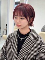 ノエラ(NOELA) 透け感チェリーレッド×コンパクトショート