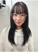 顔周りレイヤーたっぷりロング