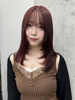 ウェアーズ(WARES)&nbsp;red color × layer cut