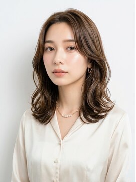 バーシャミ 博多(Baciami) 博多/博多美容室「小顔見えする韓国風くびれヘア。」