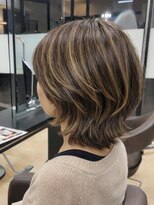 リセンテ 井上アイシティ21 山形村店&nbsp;ミディアムスタイル×ハイライト×髪質改善トリートメント