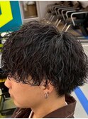 八事メンズカットメンズパーマ波巻きスパイラルパーマツイスパ
