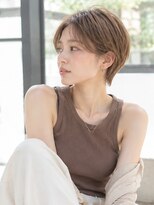 ドット ヘアー(dot.hair)&nbsp;耳掛けショート / 丸みショート / ベージュカラー