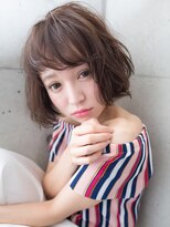 ジェム(GEM) **GEM**なりたい質感が叶う☆厚めバングとろみボブ