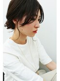 ルーズなダウンシニヨンヘアアレンジ【表参道/青山drop】