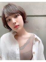 シー バイ ロンド 新宿(Sea by Lond)&nbsp;【sea佐藤健太郎】大人かわいいアッシュブラウン外ハネ小顔ボブ