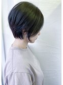大人可愛い小顔ひし形ハンサムショートボブ前下がりby柴立吉之助