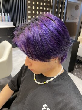 シファー(~Cifer) センターパートバイオレットハイトーン酸性カラーお客様ヘア☆