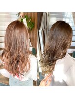 アヴァンス 天王寺店(AVANCE.)&nbsp;バレイヤージュ×ミルクティーベージュ