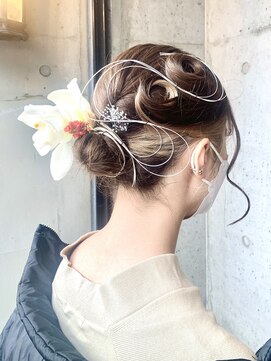 ジョージ(Jo-Ji) 卒業式　水引ヘアアレンジ