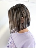 バレイヤージュ_アースカラーくびれヘアツートンカラー_ba363122