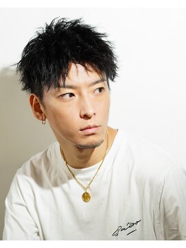 アクロス 原宿(AKROS) ツイストアップバング　ツーブロックショート